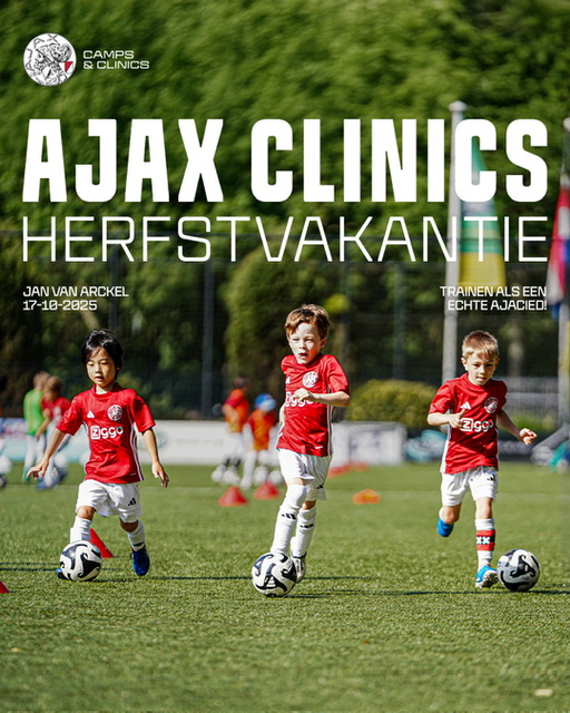 Ajax Clinic in de herfstvakantie bij Jan van Arckel!